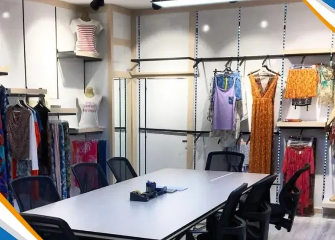 Tekstil Showroom Rafları